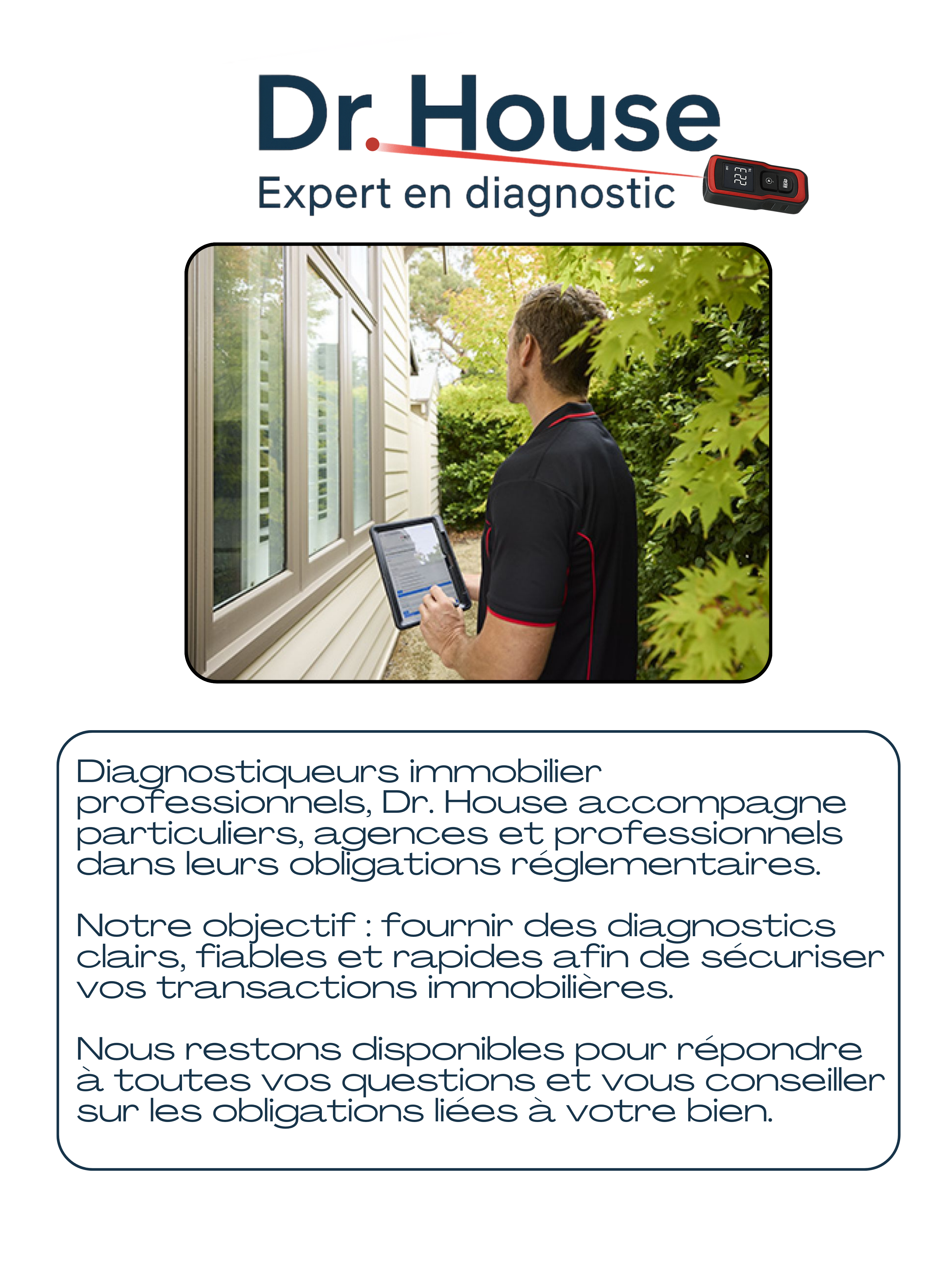 Diagnostic immobilier Paris Dr House Diagnostics DPE amiante plomb gaz électricité Victor Lévy